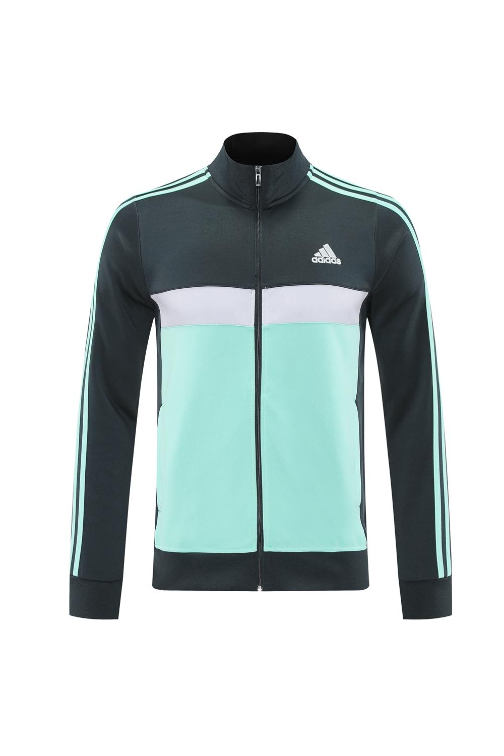 2025 Adidas Dark Grey Full Zipper Jacket +Long Pants