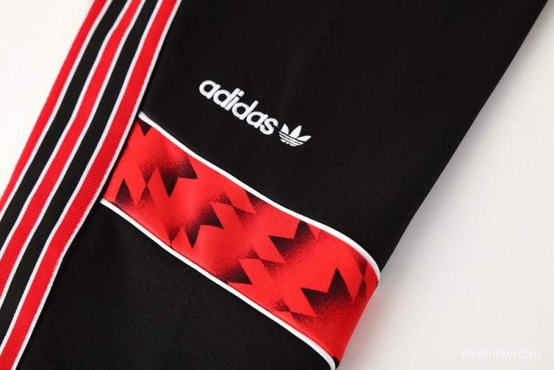 25/26 Manchester United Red/Black Full Zipper Jacket +Long Pants