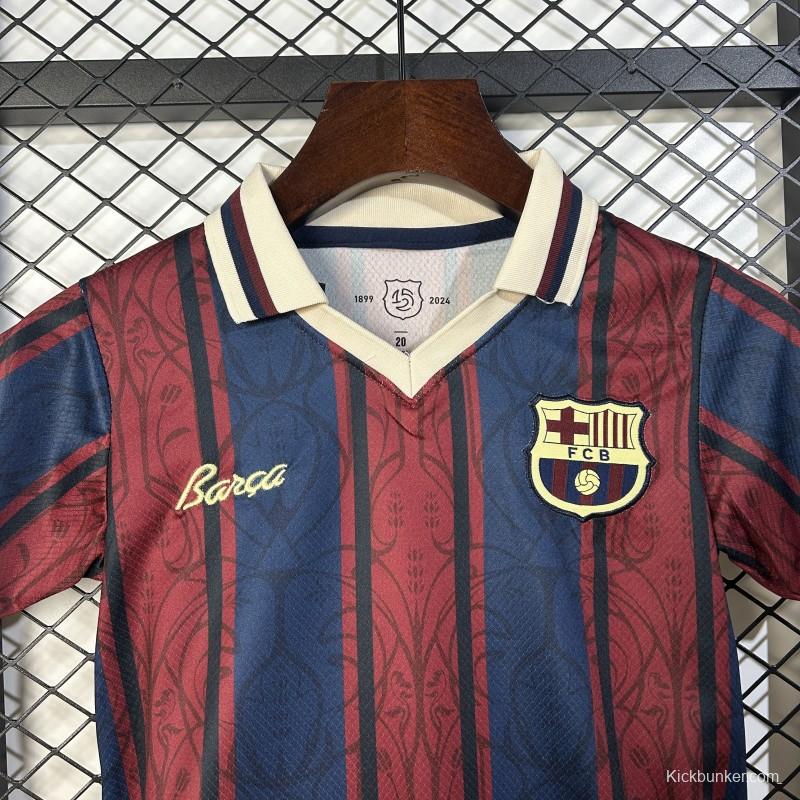 25/26 Kids Modernist FC Barcelona Polo Long Sleeve Jersey