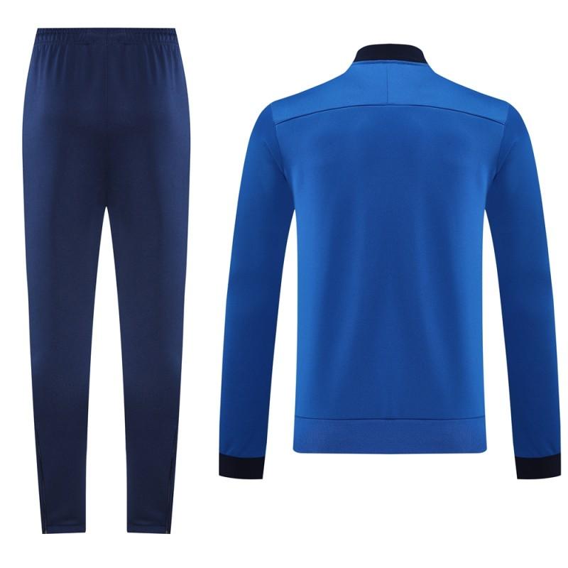 2025 Nike Blue Full Hoodie Zipper Jacket +Long Pants