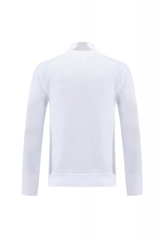 25/26 Real Madrid Grey/White Full Zipper Jacket + Long Pants