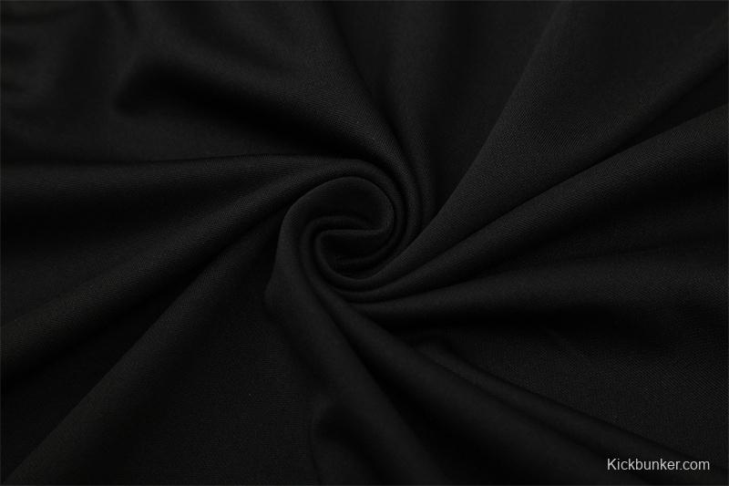 Retro 04/05 Real Madrid Black Half Zipper Jacket