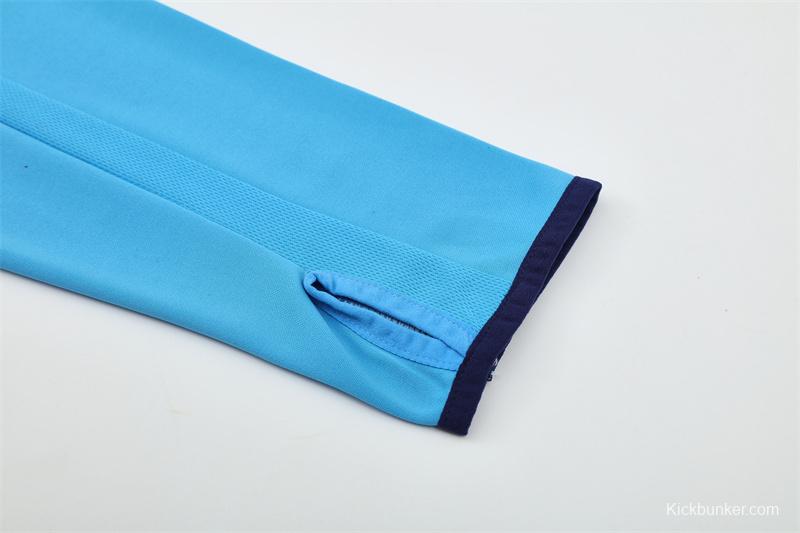 Retro 05/06 Real Madrid Light Blue Half Zipper Jacket