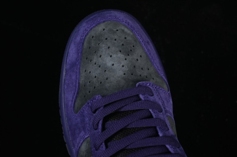 Nike Supreme x Dunk SB Dunk Low Casual Skate Shoes Gray Purple - HQ8487-500