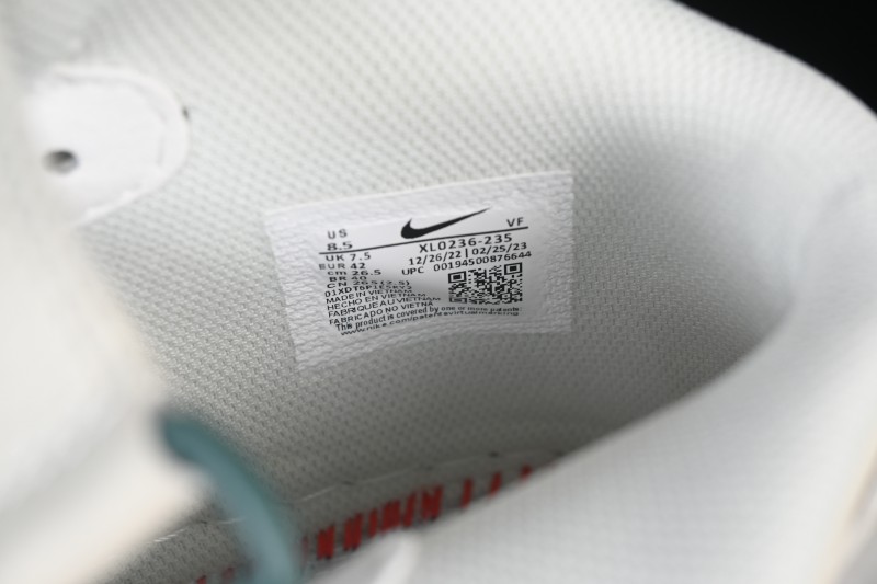 Nike Air Force 1'07 Mid Casual Shoes with Reflective Design and Full-Length Air Cushion - XL0236-235