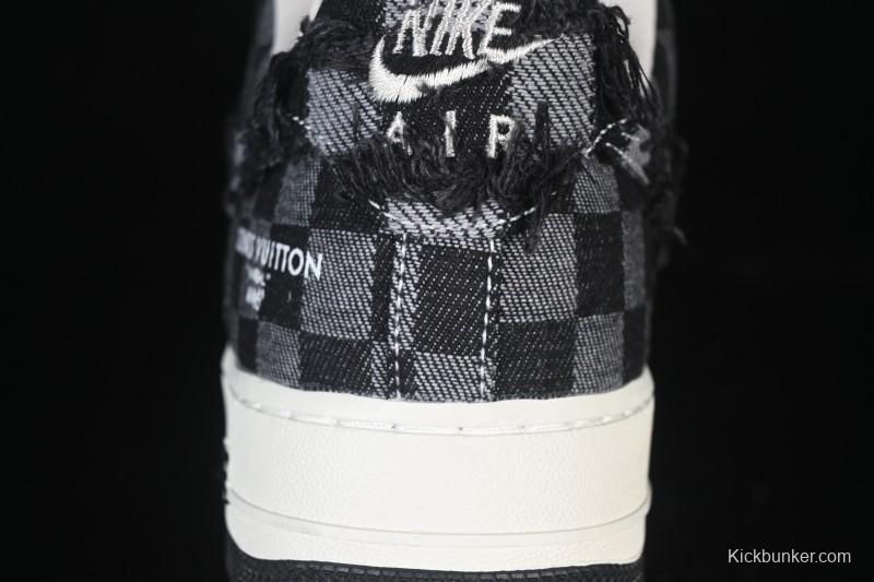 Nike Air Force 1 '07 Low LV Collaboration White Black Casual Sneakers - YF9511-817