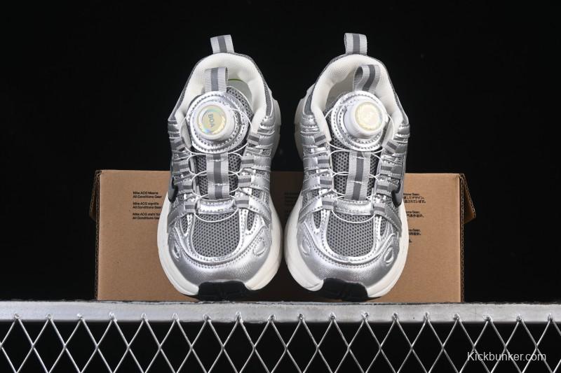 Nike P-6000 Retro Casual Sports Kids Shoes - Silver White Swoosh
