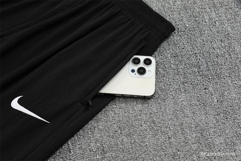 Player Version 25/26 Brazil Black Half Zipper Jacket+Long Pants