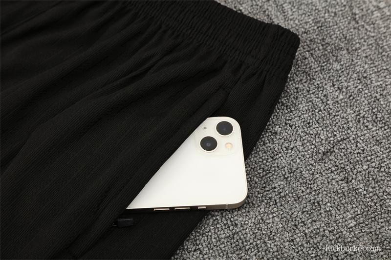 Player Version 25/26 France Black Half Zipper Jacket+Long Pants