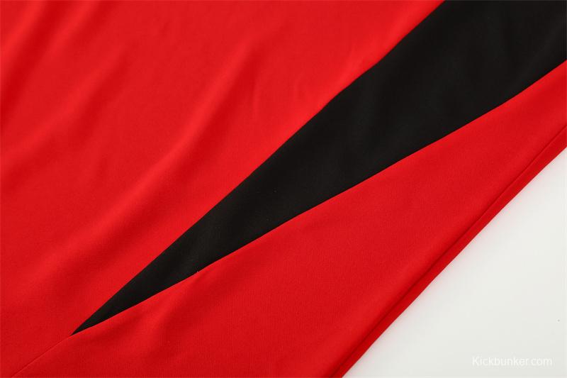 Retro 02/03 Manchester United Red Half Zipper Jacket