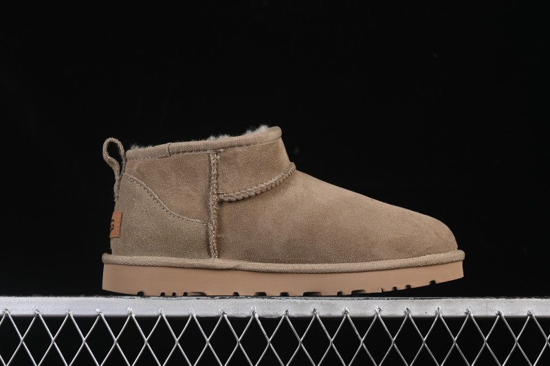 UGG Classic Ultra Mini Sheepskin Boots with Water-Resistant A-Grade Fur - 1116109