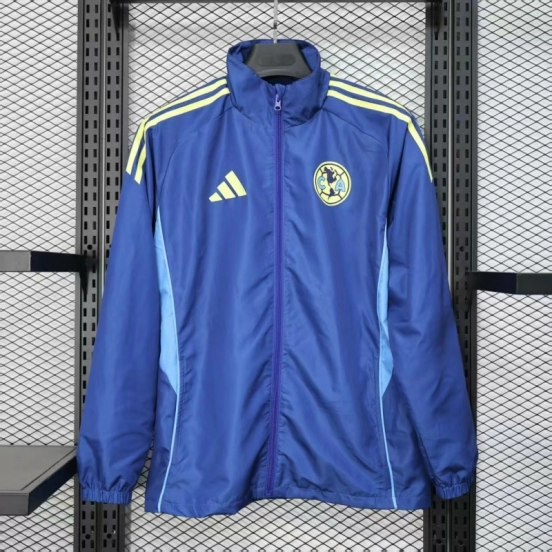 25/26 Club America Blue Windbreaker (with Inner Lining)
