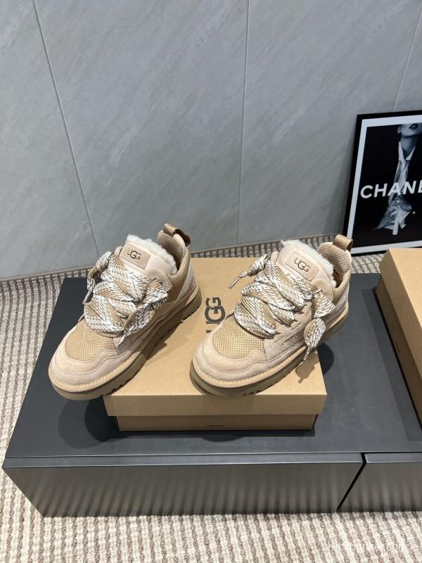 UGG Platform Loafers Series Round Toe Chunky Sole Casual Shoes - MJ00270