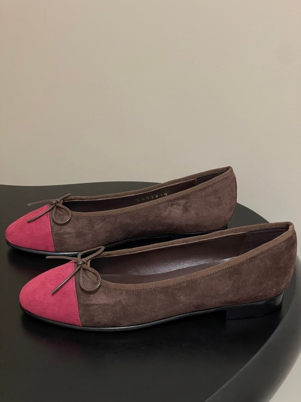Adidas 2025 SS Bow Ballet Flats Classic Suede Flat Shoes - KFY00300