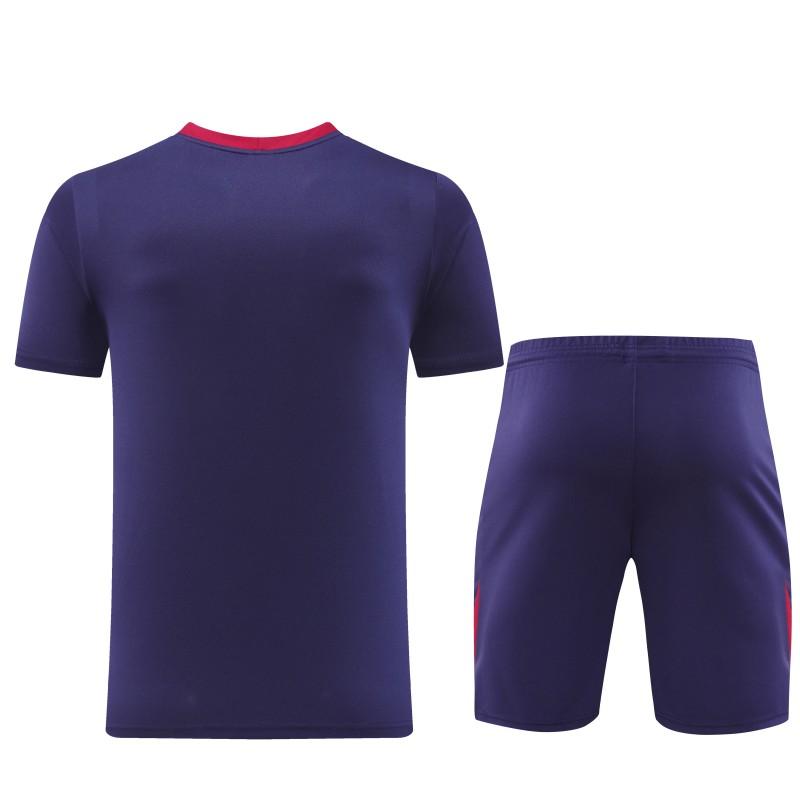 2025 England Purple Short Sleeve+Soccer Shorts