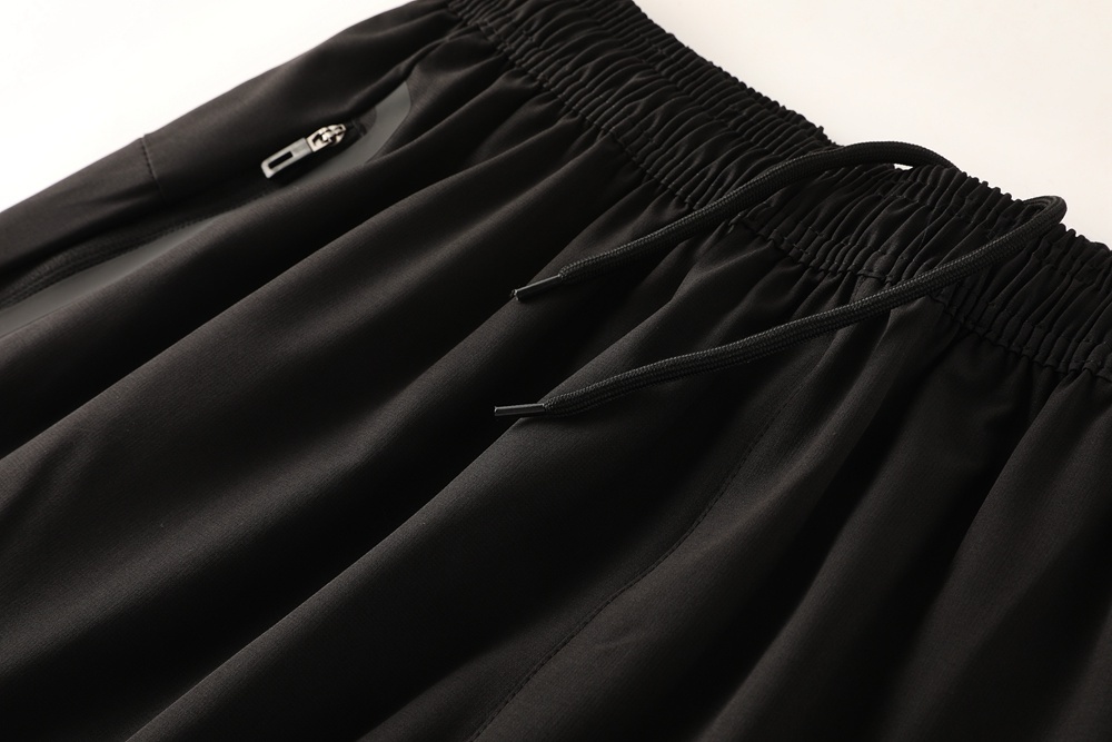 2025 Adidas Black Half Zipper Jacket+Long Pants S-2XL