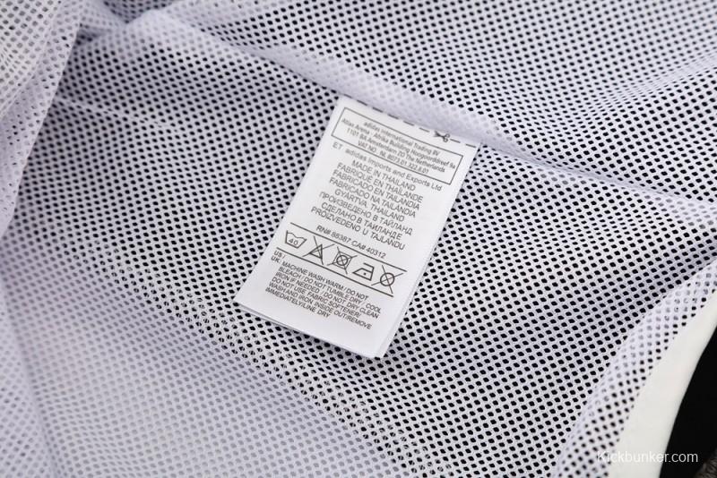 25/26 Real Madrid White Half Zipper Jacket+Long Pants S-3XL