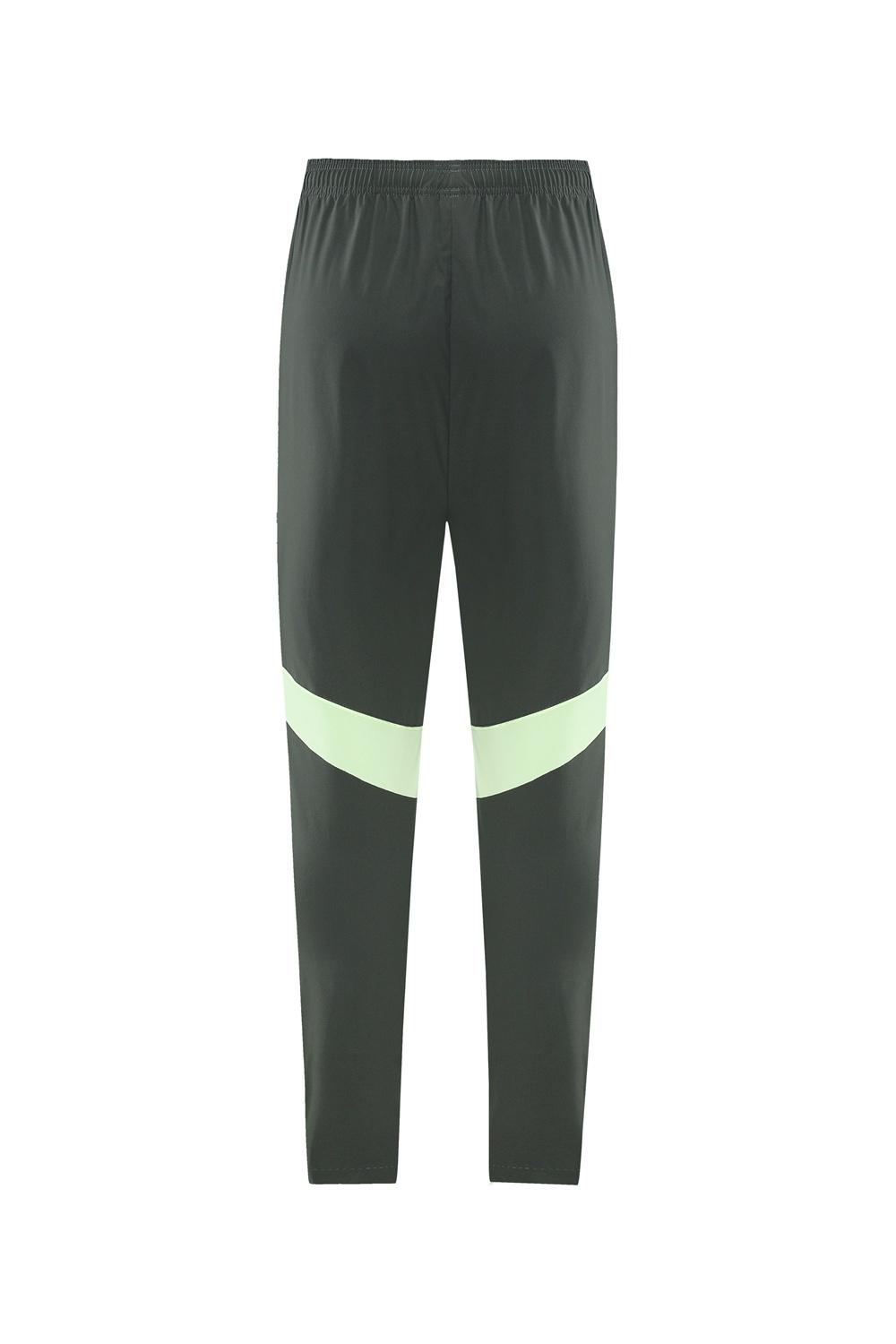 25/26 Real Madrid Dark Green Half Zipper Jacket+Long Pants S-3XL