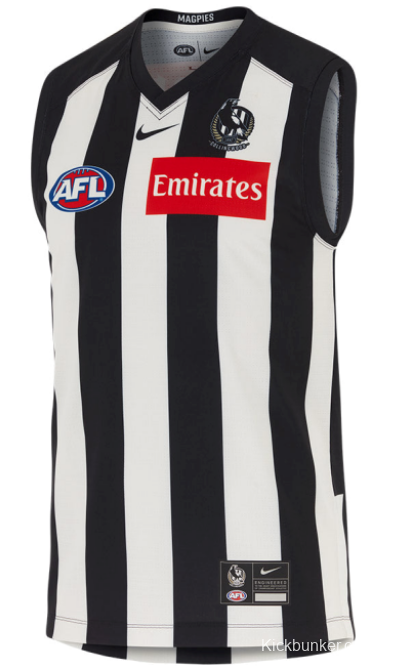 25/26 Collingwood Magpies Black and White Striped Jersey