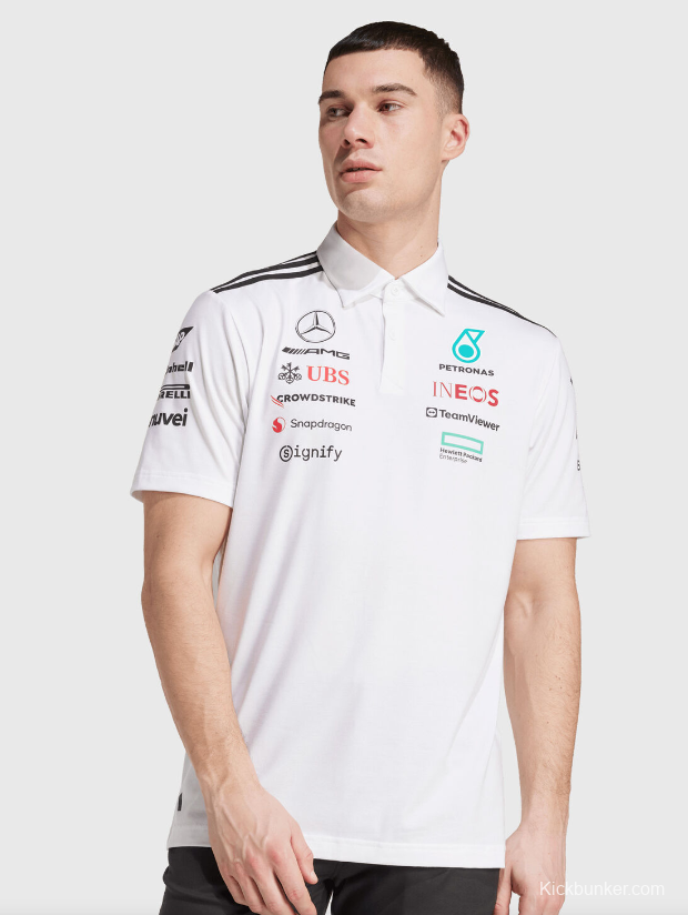 2026 F1 Mercedes-AMG Petronas F1 Team White Polo Shirt