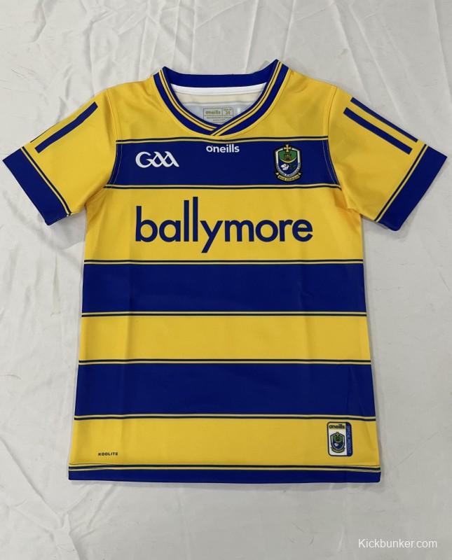 25/26 Kids Roscommon GAA Yellow with Blue Hoops Home Jersey