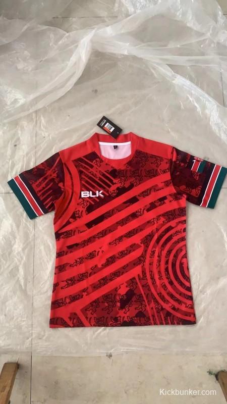 2026 Kenya Red with Traditional Maasai Pattern Jersey