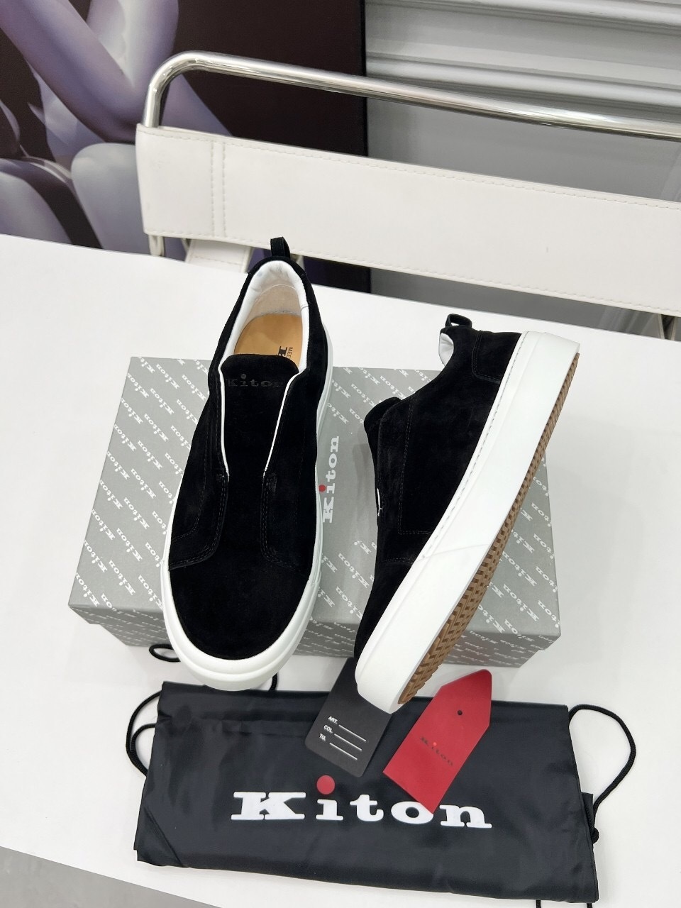 Kiton 2025/SS Slip-On Casual Men's Shoes - KFY00320