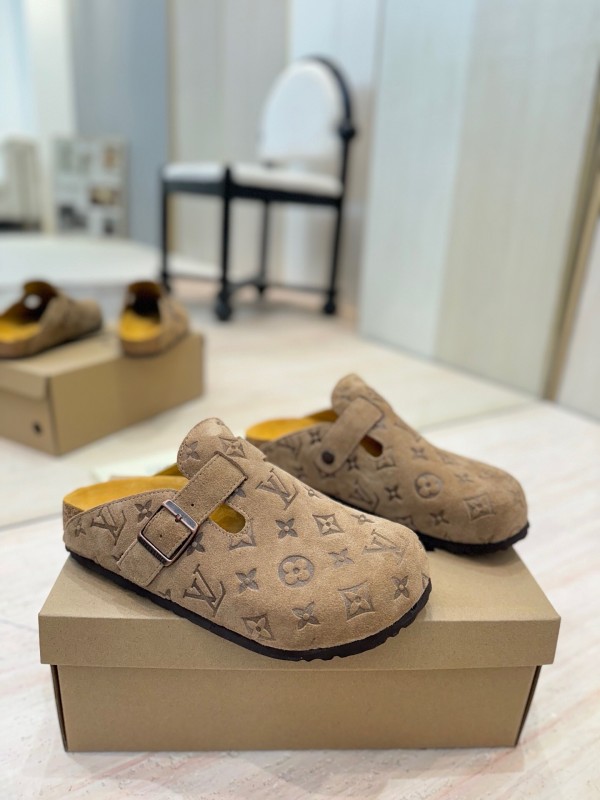 Louis Vuitton Louis Vuitton × BIRKENSTOCK Boston Soft Sole Mule Slippers - KFY00300