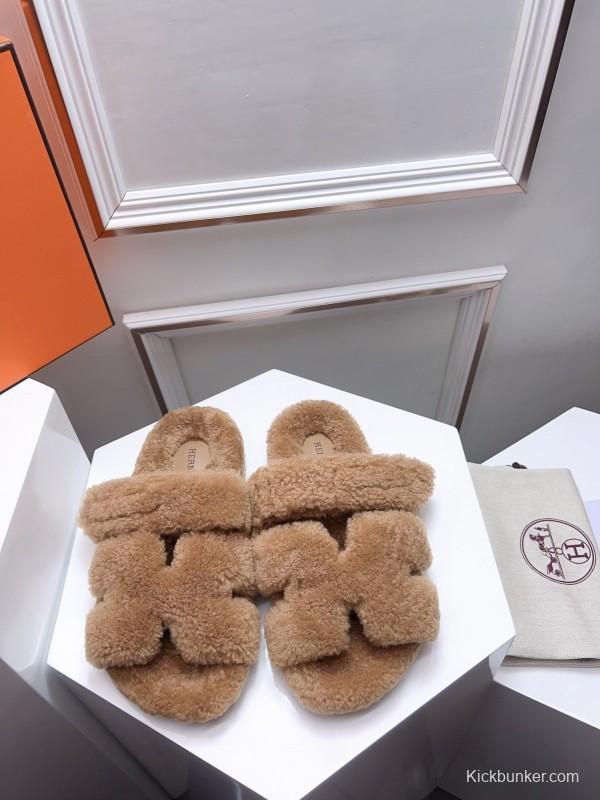 H Erjia Fur Slippers - LY00270