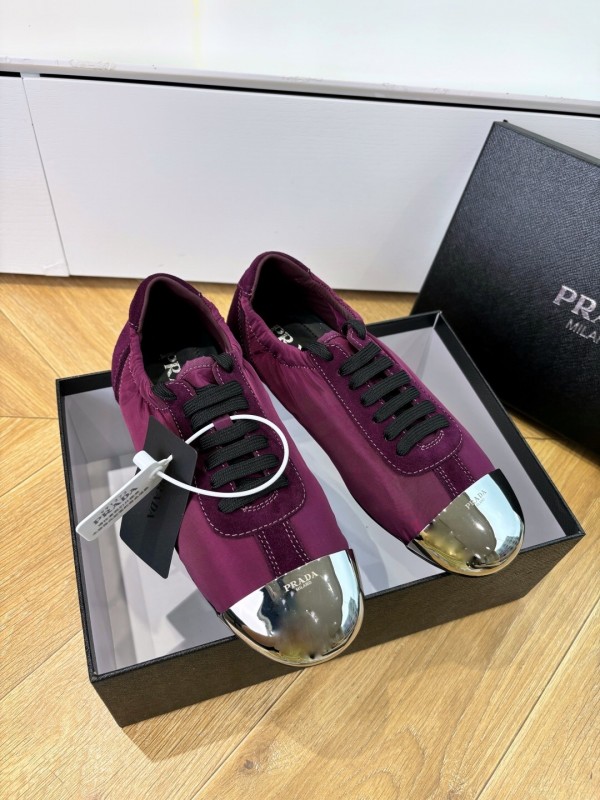 Prada 2025 SS Metal Toe Thin Sole Training Shoes Casual Shoes - LY00280