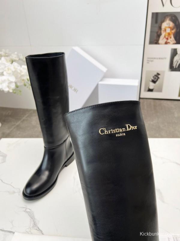 Dior 2025 SS Retro British Style Brogue New Knight Boots - LY00460