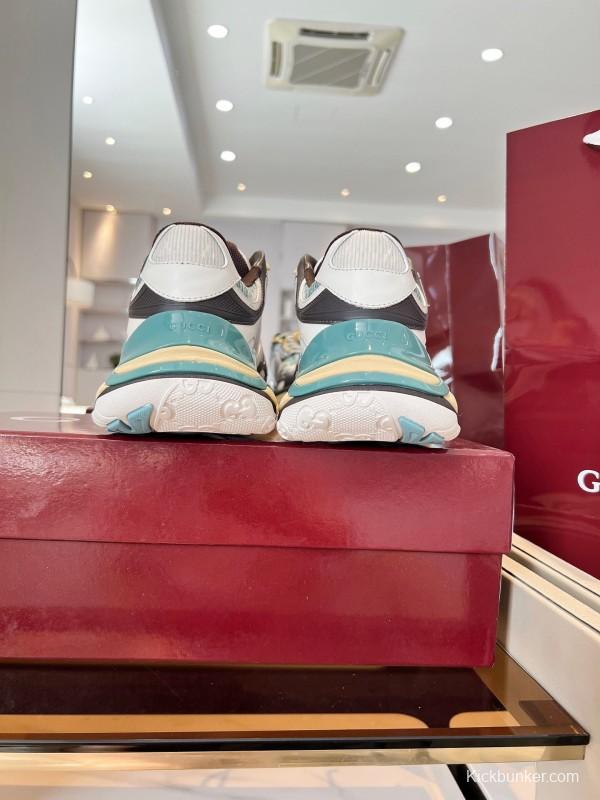 Gucci 2025/SS Series 2.0 Sneakers with Retro-Futuristic Design and Reflective Stripes - LY00460