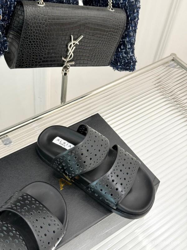 Alaia 2025SS Hollow-Out Casual Sandals - KFY00260