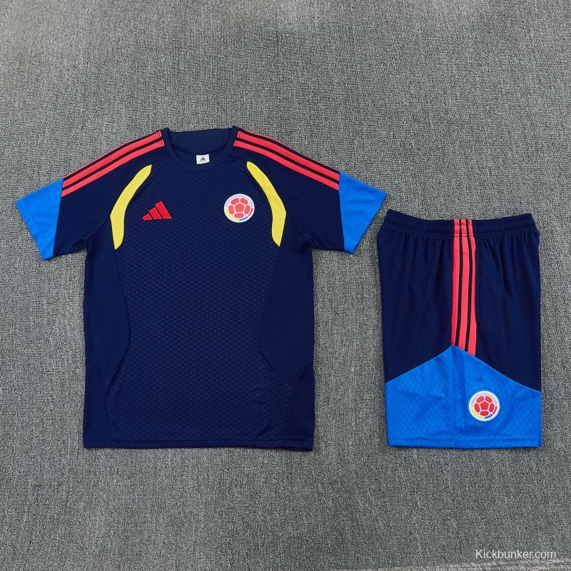 26/27 Colombia Black  Short Sleeve+Soccer Shorts