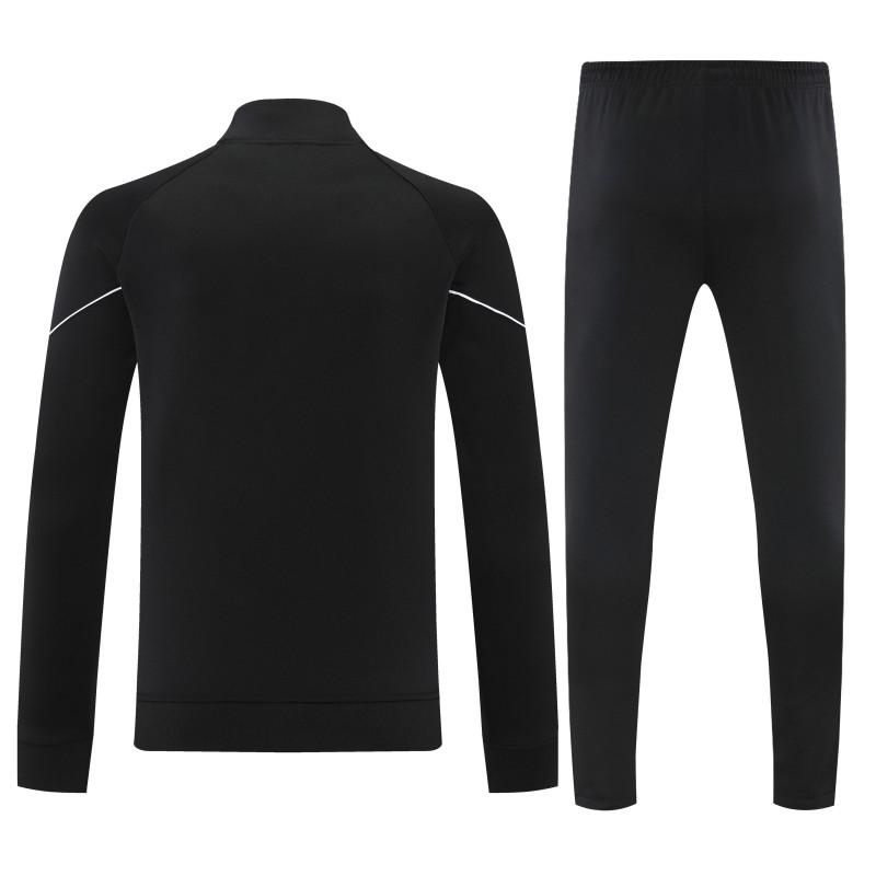 25/26 AC Milan Black Full Zipper Jacket Tracksuit + Long Pants