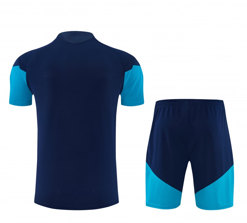 26/27 Spain Navy Blue Short Sleeve+Soccer Shorts