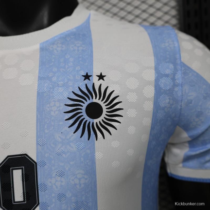 Player Version 2026 Argentina Home Light Blue & White Vertical Stripe Special Edition Jersey