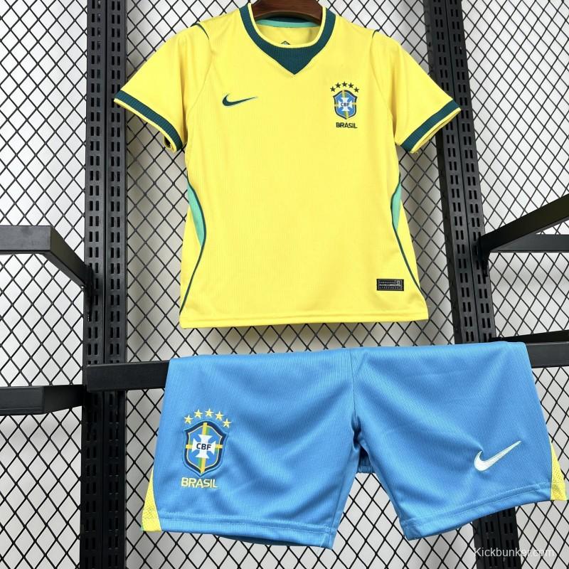 2026 Kids Brazil World Cup Home Kit