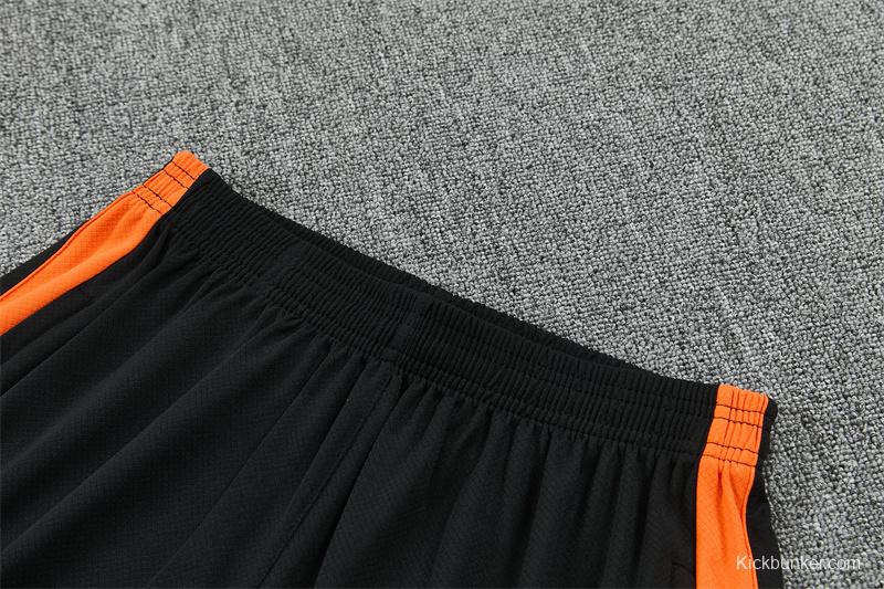 2026 Netherlands Black & Orange  Short Sleeve+Soccer Shorts