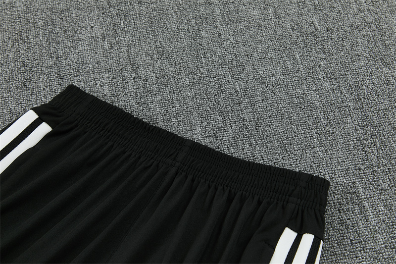 2026 Spain Black & White Half Zipper Jacket Tracksuit + Long Pants
