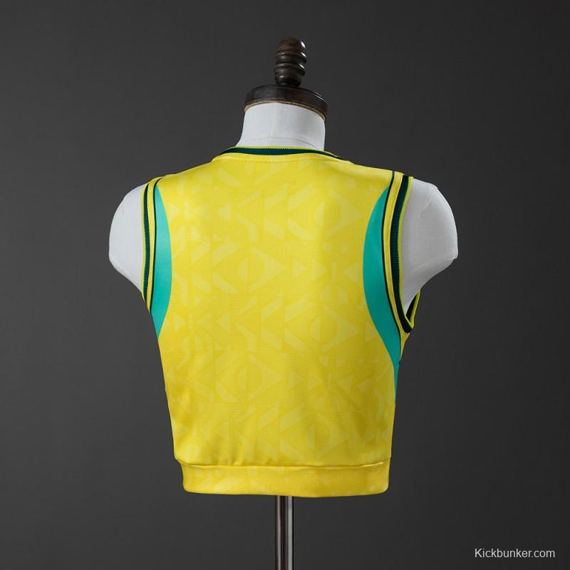 2026 Brazil Women's Crop Tank Top Home Jersey