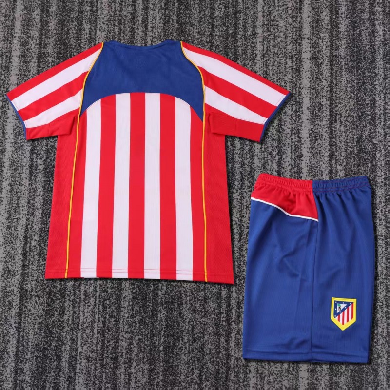 Retro Kids 04/05 Atletico Madrid Home Jersey