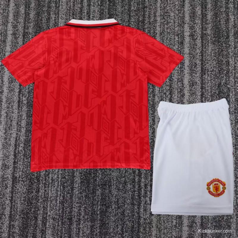 Retro 92/94 Manchester United Red Home Jersey