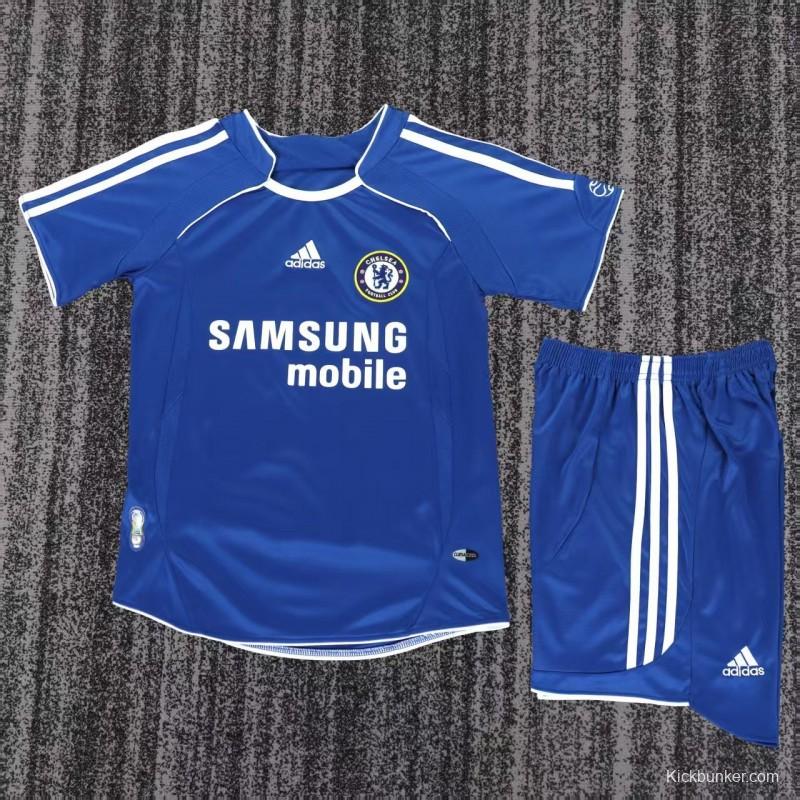 Retro 2006/07 Kids Chelsea Royal Blue Home Jersey