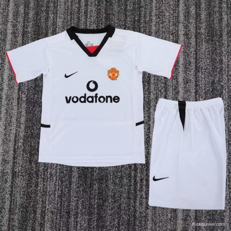 Retro 02/03 Kids Manchester United Away Jersey