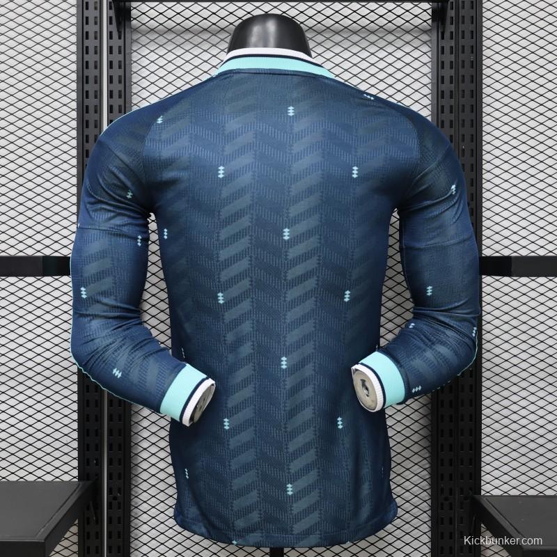Player Version 2026 Germany Away Navy Blue  Long Sleeve Jersey