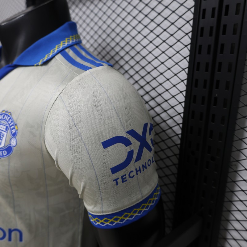 Player Version 26/27 Manchester United Away Cream White Jersey