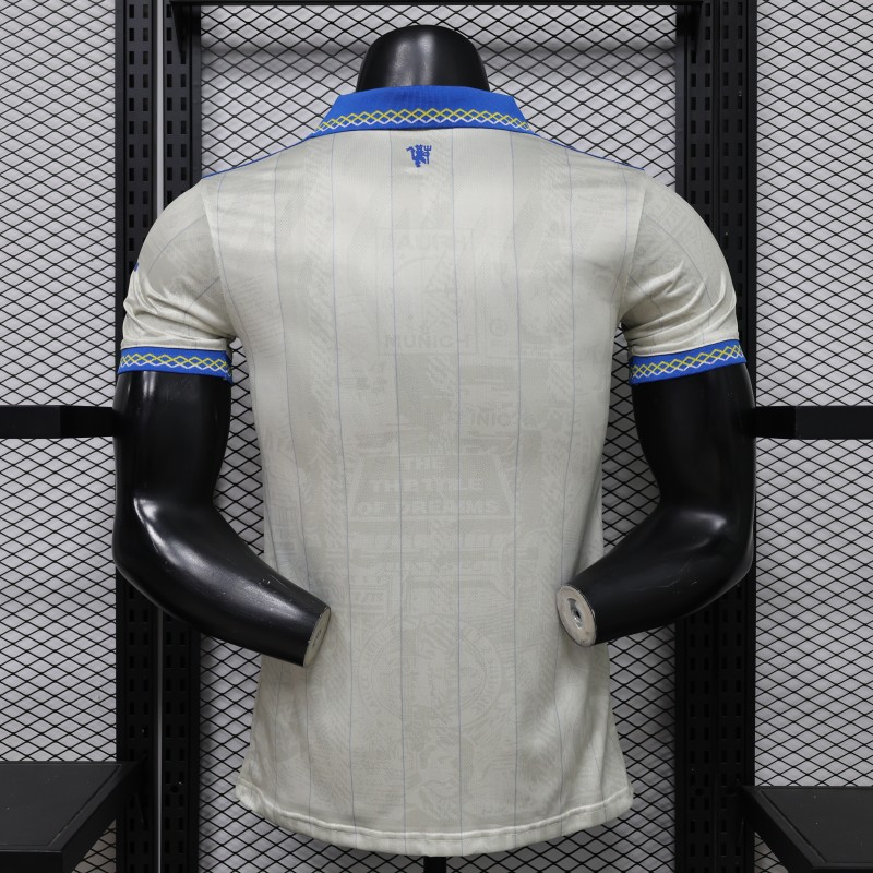 Player Version 26/27 Manchester United Away Cream White Jersey