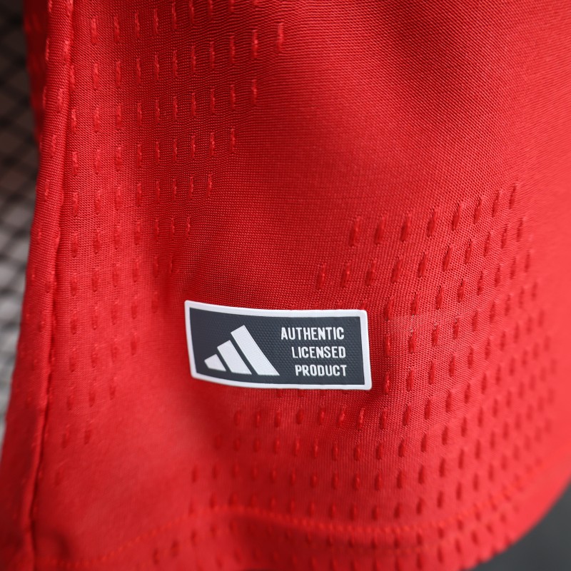 Player Version 26/27 Manchester United Red Polo Collar  Long Sleeve Jersey