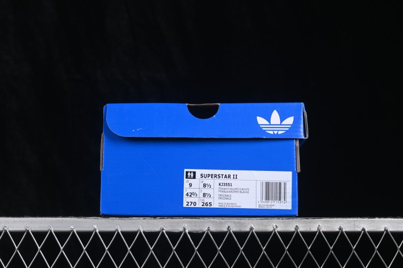 Adidas Originals Superstar II Classic Shell-Toe Casual Sneakers - KJ3551